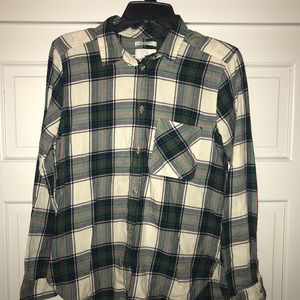 NWT American eagle plaid boyfriend fit shirt